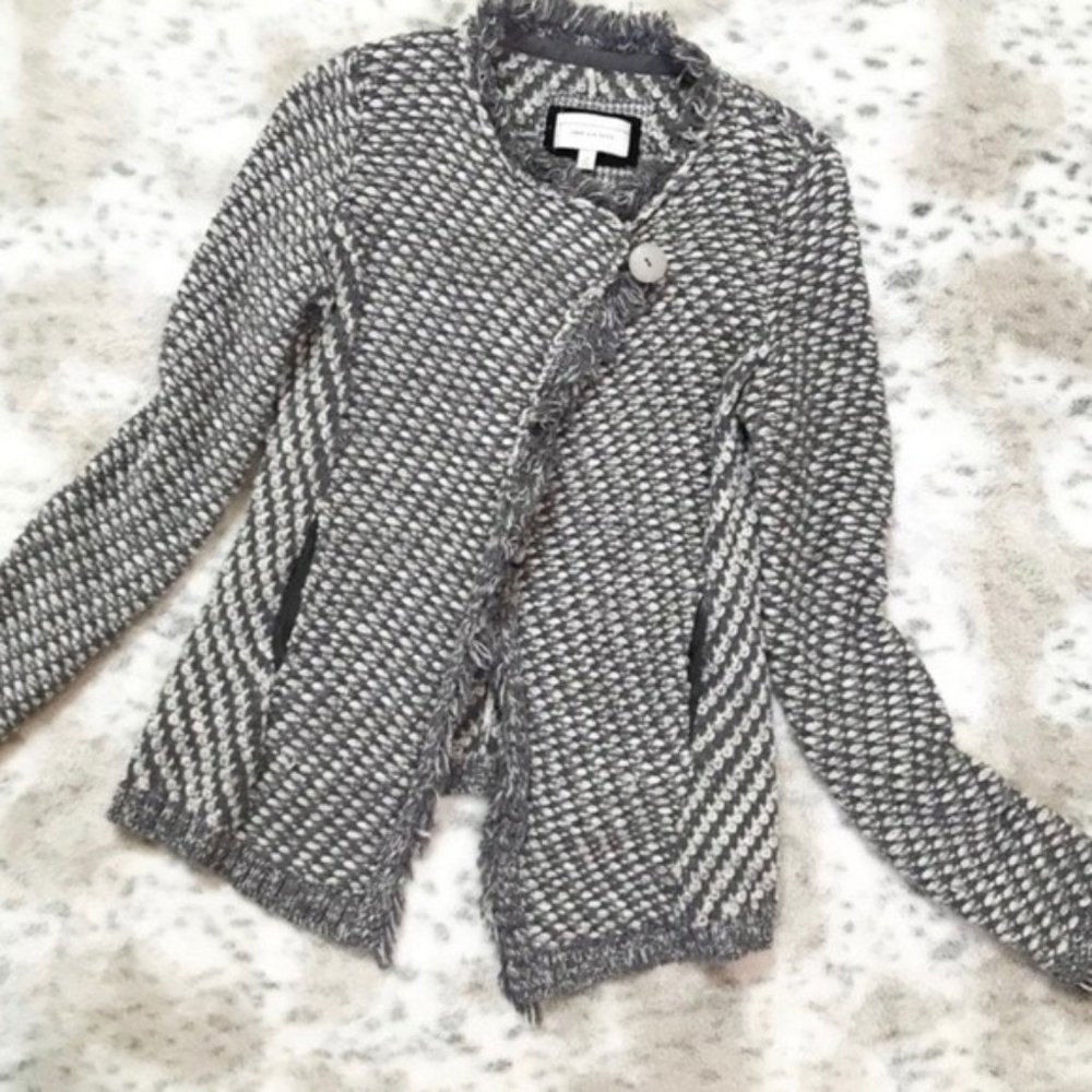 Anthro Angel of the North Fringe Cardigan Sweater